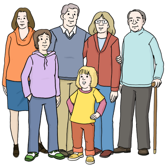 Menschen – Menschen stehen zusammen. Sie sind verschieden alt. Menschen – Menschen stehen zusammen. Sie sind verschieden alt.